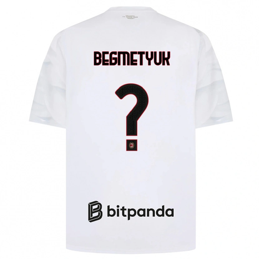 Danxen Mulher Camisola Bogdan Begmetyuk #0 Branco Vermelho Preto Alternativa 2026/27 Camisa