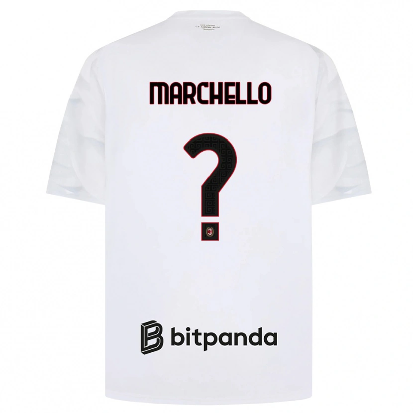 Danxen Mulher Camisola Federico Marchello #0 Branco Vermelho Preto Alternativa 2026/27 Camisa