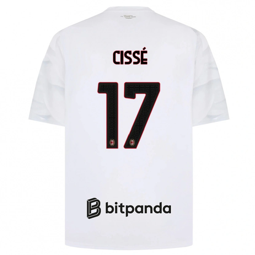 Danxen Mulher Camisola Maiga-Hamadoun Cissé #17 Branco Vermelho Preto Alternativa 2026/27 Camisa