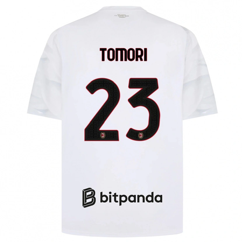 Danxen Mulher Camisola Fikayo Tomori #23 Branco Vermelho Preto Alternativa 2026/27 Camisa