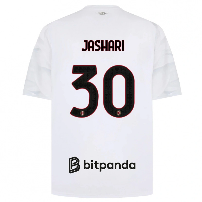 Danxen Mulher Camisola Ardon Jashari #30 Branco Vermelho Preto Alternativa 2026/27 Camisa