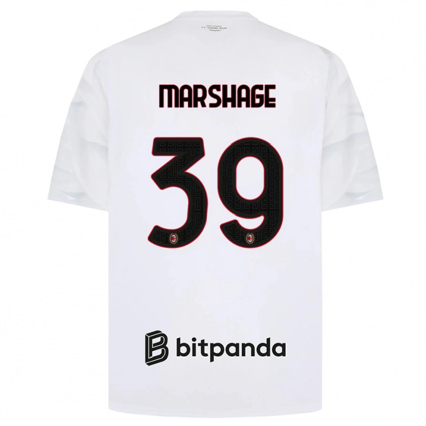 Danxen Mulher Camisola Wilgot Marshage #39 Branco Vermelho Preto Alternativa 2026/27 Camisa