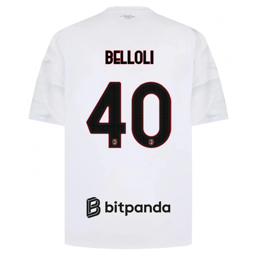 Danxen Mulher Camisola Sofia Belloli #40 Branco Vermelho Preto Alternativa 2026/27 Camisa