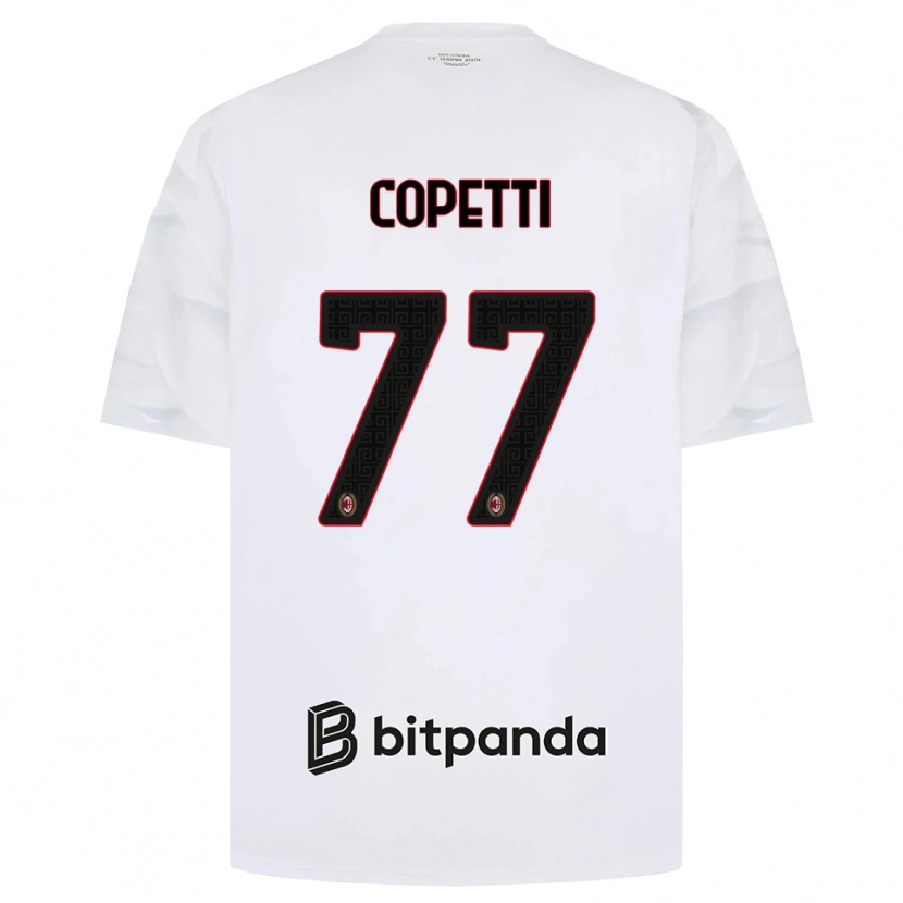 Danxen Mulher Camisola Matilde Copetti #77 Branco Vermelho Preto Alternativa 2026/27 Camisa