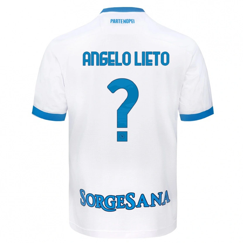 Danxen Mulher Camisola Angelo Lieto #0 Azul Celeste Branco Alternativa 2026/27 Camisa