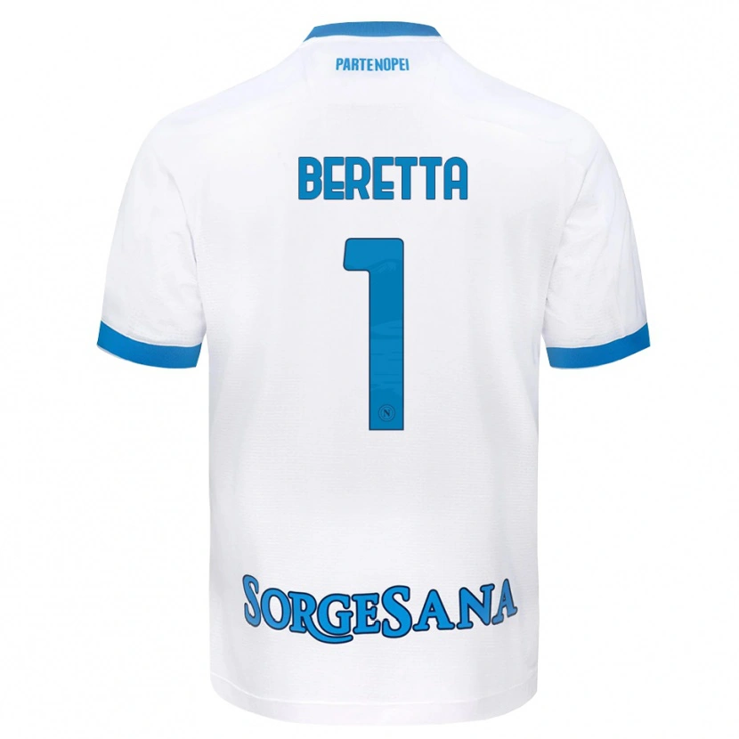 Danxen Mulher Camisola Beatrice Beretta #1 Azul Celeste Branco Alternativa 2026/27 Camisa