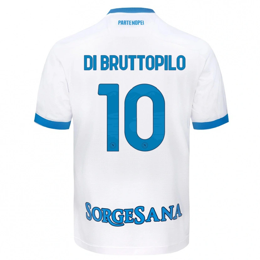 Danxen Mulher Camisola Giuseppe Ambrosino Di Bruttopilo #10 Azul Celeste Branco Alternativa 2026/27 Camisa