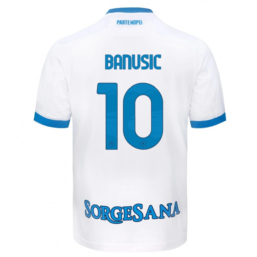 Danxen Mulher Camisola Marija Banušić #10 Azul Celeste Branco Alternativa 2026/27 Camisa