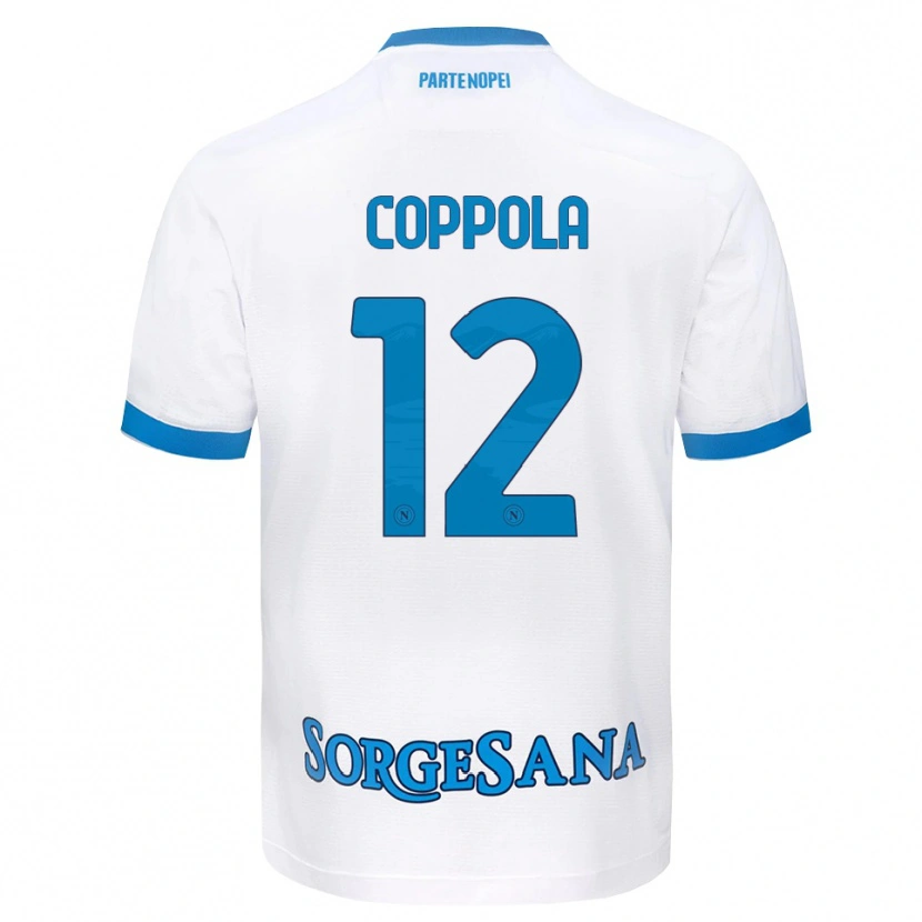 Danxen Mulher Camisola Bernard Coppola #12 Azul Celeste Branco Alternativa 2026/27 Camisa