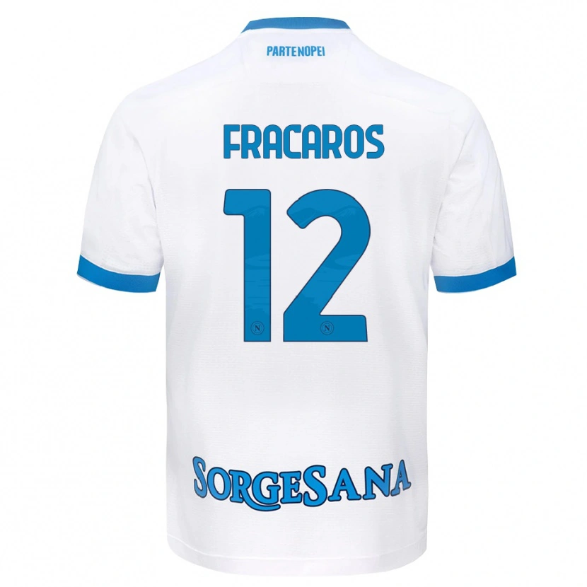 Danxen Mulher Camisola Caterina Fracaros #12 Azul Celeste Branco Alternativa 2026/27 Camisa