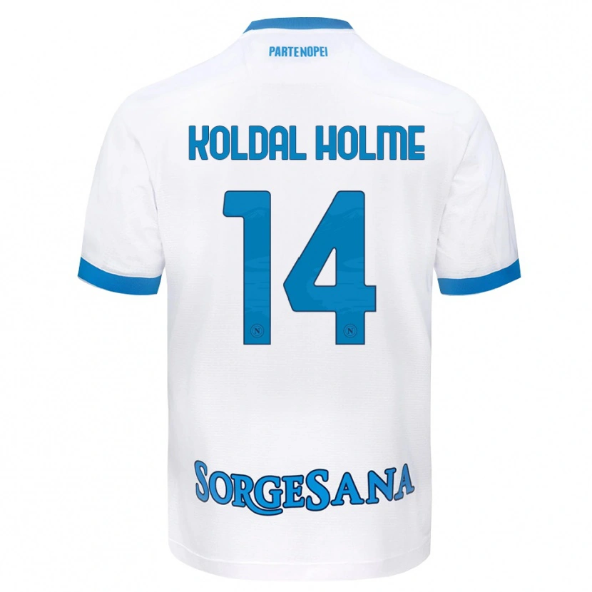 Danxen Mulher Camisola Madelen Koldal Holme #14 Azul Celeste Branco Alternativa 2026/27 Camisa
