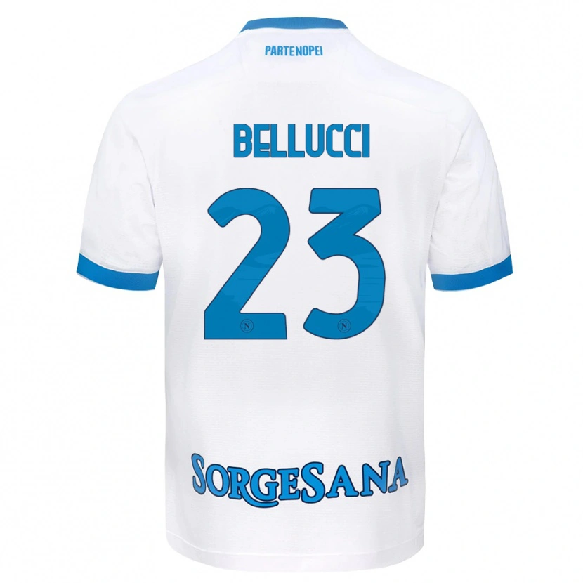 Danxen Mulher Camisola Melissa Bellucci #23 Azul Celeste Branco Alternativa 2026/27 Camisa