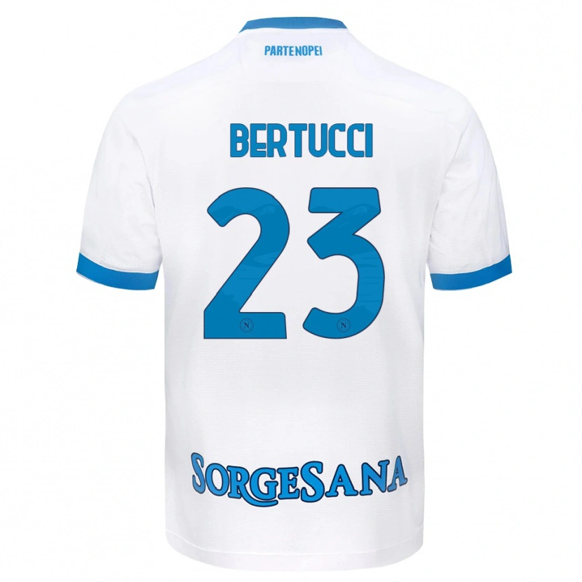 Danxen Mulher Camisola Sofia Bertucci #23 Azul Celeste Branco Alternativa 2026/27 Camisa