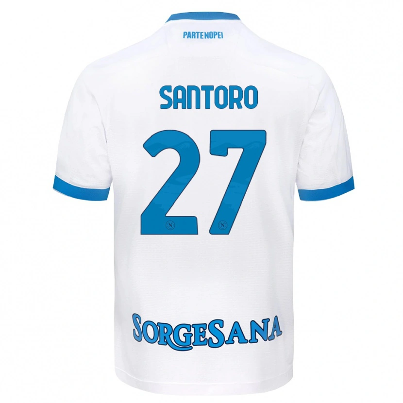 Danxen Mulher Camisola Erika Santoro #27 Azul Celeste Branco Alternativa 2026/27 Camisa