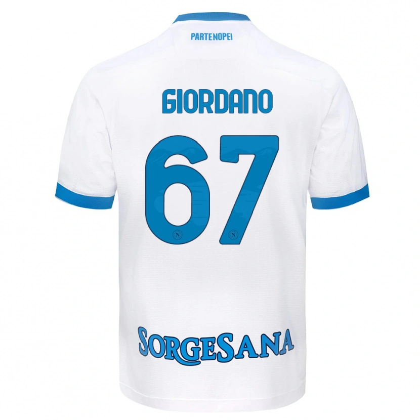 Danxen Mulher Camisola Michela Giordano #67 Azul Celeste Branco Alternativa 2026/27 Camisa