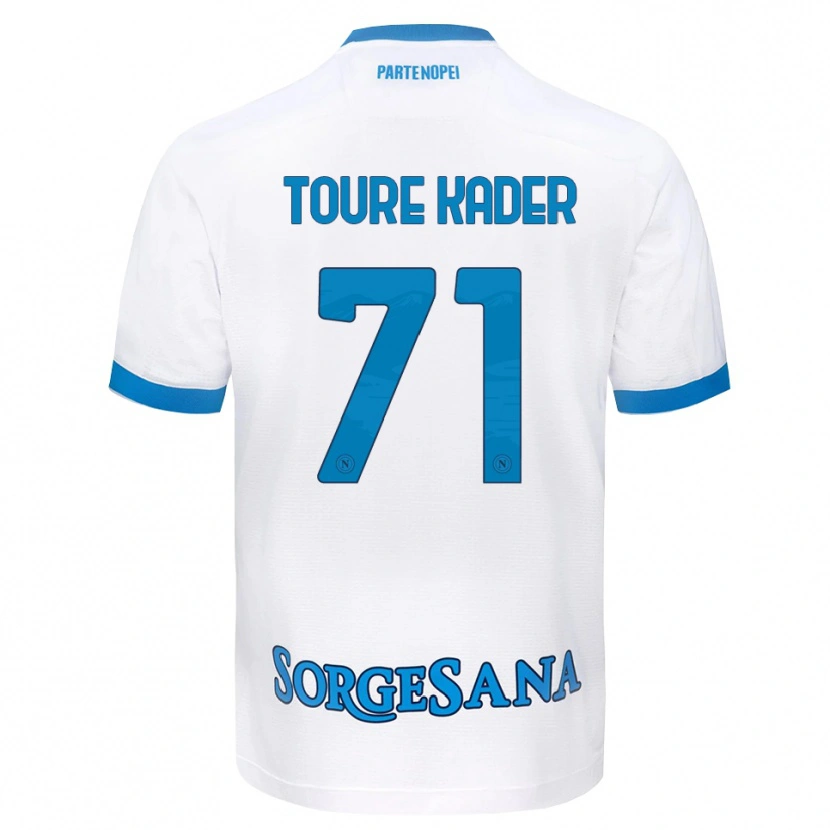 Danxen Mulher Camisola Aziz Toure Kader #71 Azul Celeste Branco Alternativa 2026/27 Camisa