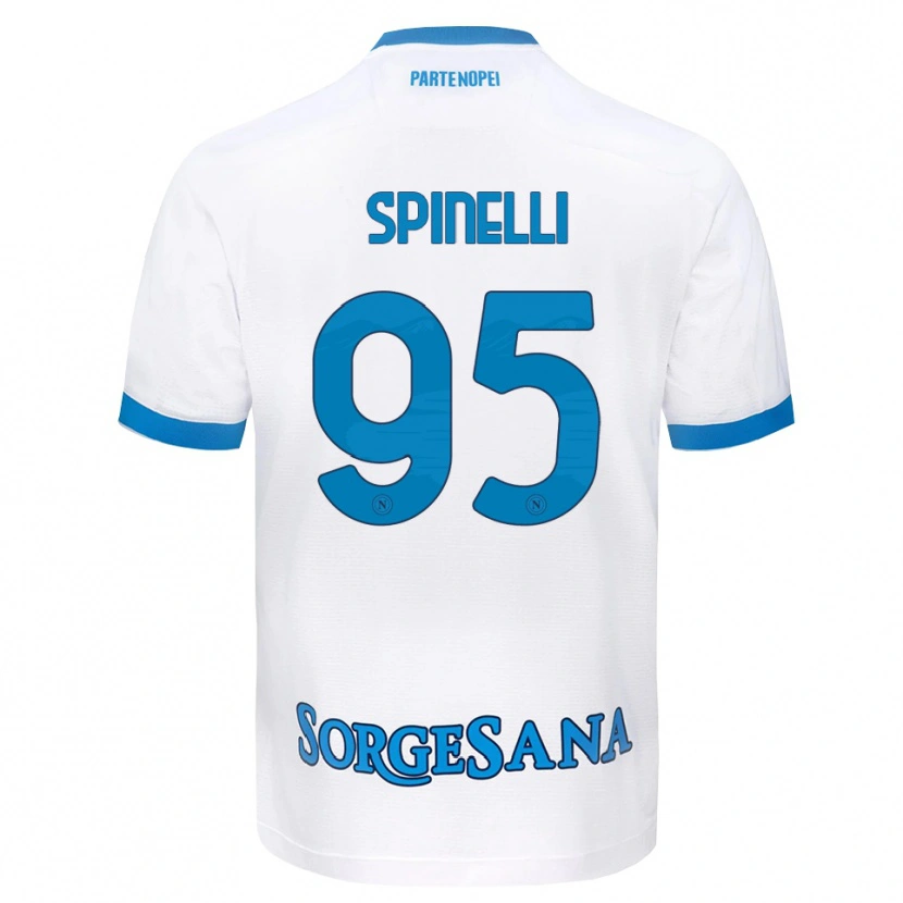 Danxen Mulher Camisola David Spinelli #95 Azul Celeste Branco Alternativa 2026/27 Camisa