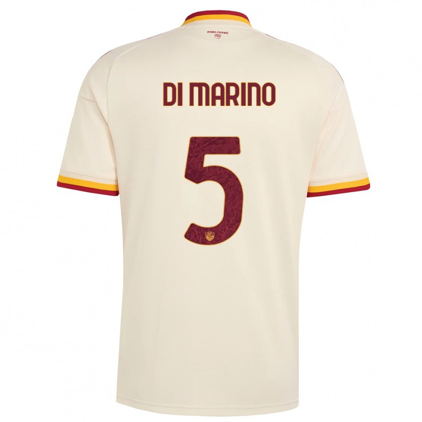 Danxen Mulher Camisola Baldo Di Marino #5 Champagne Vermelho Amarelo Alternativa 2026/27 Camisa