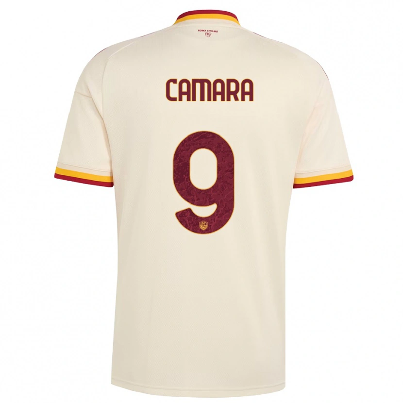 Danxen Mulher Camisola Mandjou Camara #9 Champagne Vermelho Amarelo Alternativa 2026/27 Camisa