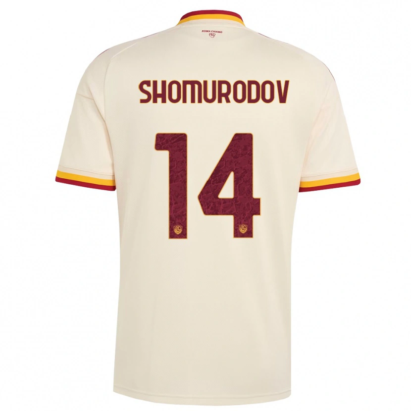 Danxen Mulher Camisola Eldor Shomurodov #14 Champagne Vermelho Amarelo Alternativa 2026/27 Camisa