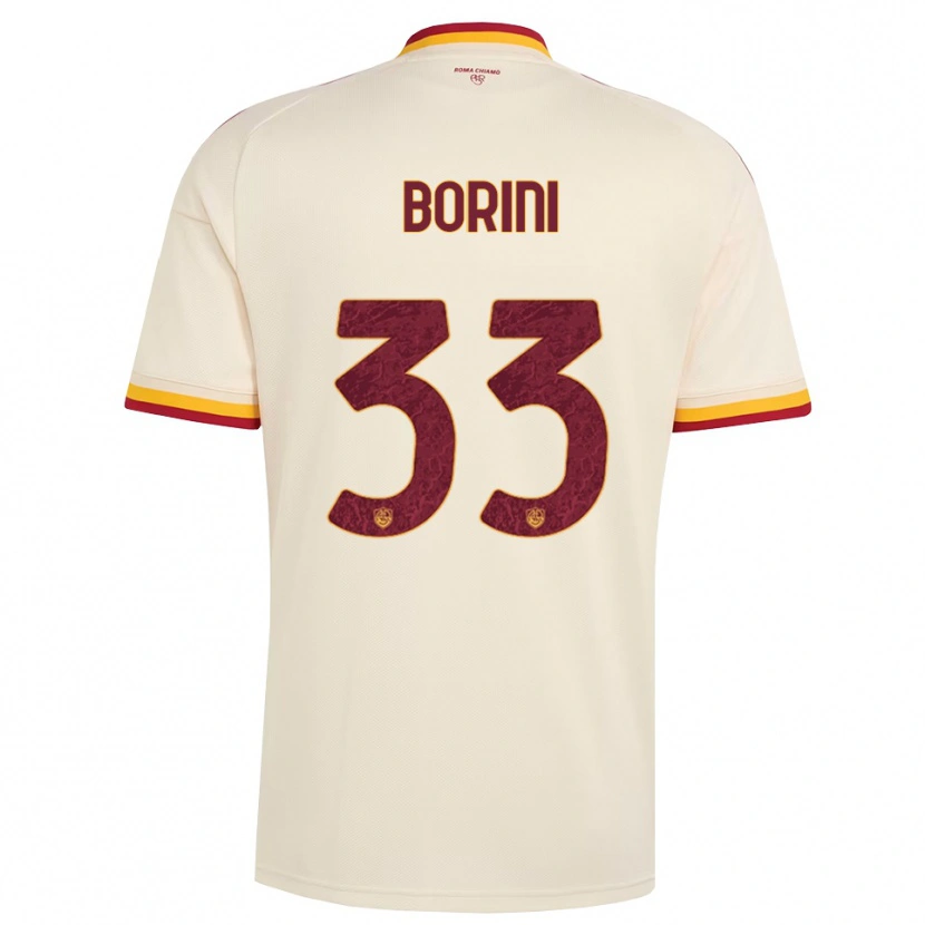 Danxen Mulher Camisola Joyce Borini #33 Champagne Vermelho Amarelo Alternativa 2026/27 Camisa