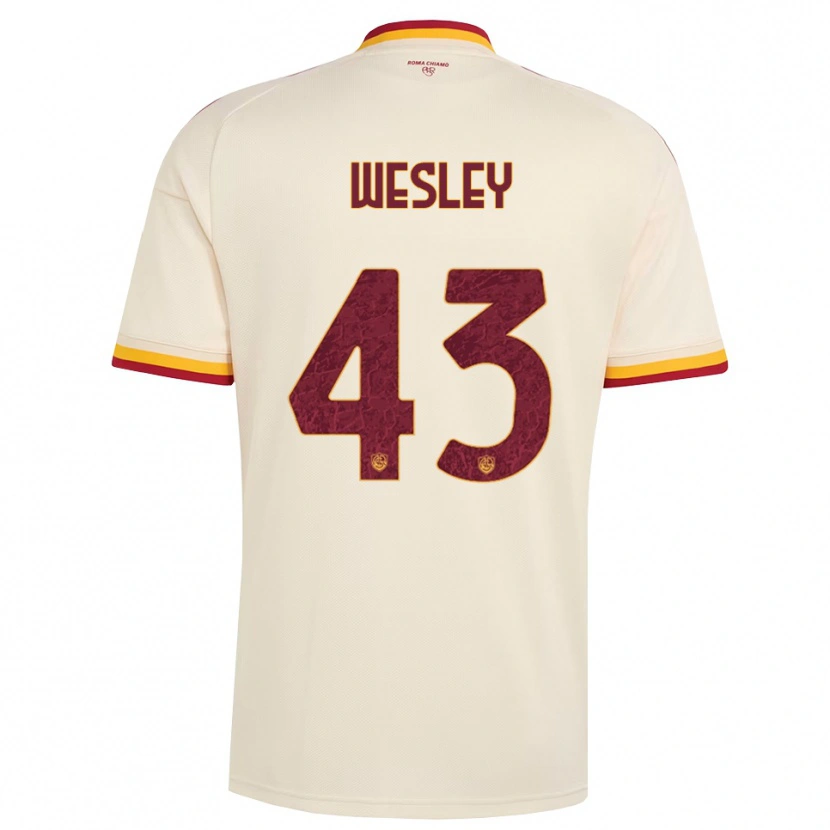 Danxen Mulher Camisola Wesley Vinícius França Lima #43 Champagne Vermelho Amarelo Alternativa 2026/27 Camisa