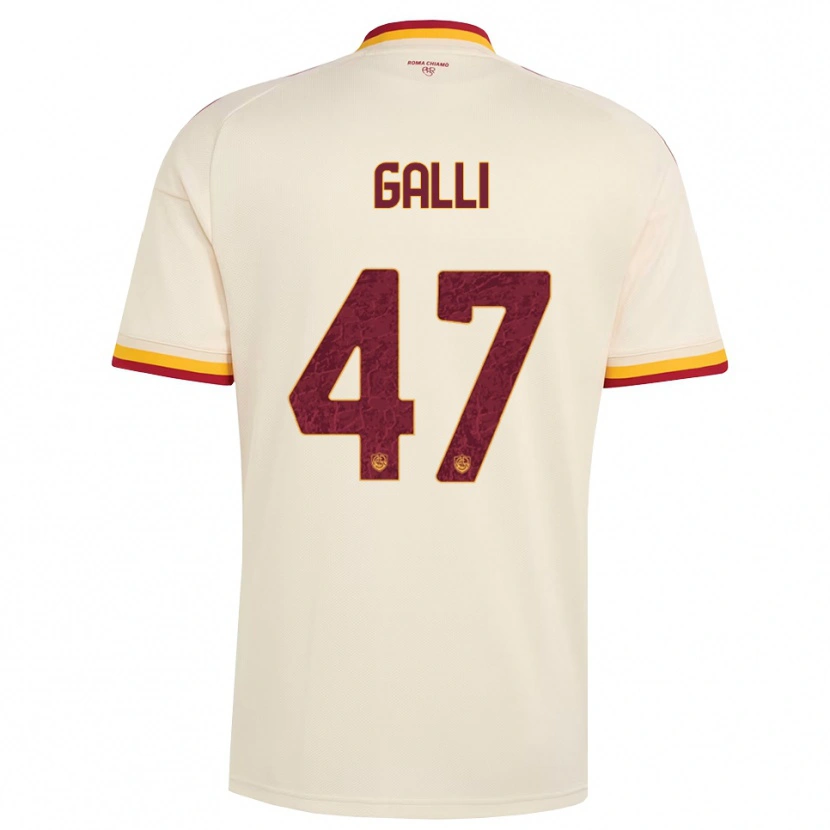 Danxen Mulher Camisola Giulia Galli #47 Champagne Vermelho Amarelo Alternativa 2026/27 Camisa
