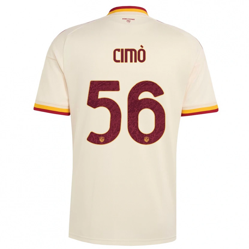 Danxen Mulher Camisola Giada Cimò #56 Champagne Vermelho Amarelo Alternativa 2026/27 Camisa