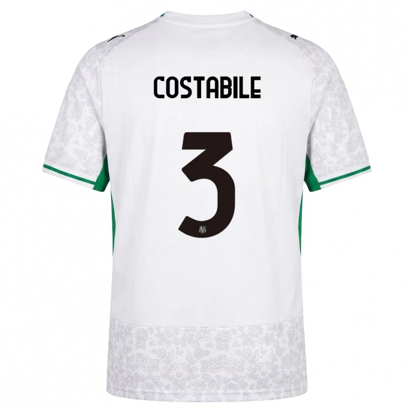 Danxen Mulher Camisola Cristian Costabile #3 Verde Preto Branco Alternativa 2026/27 Camisa