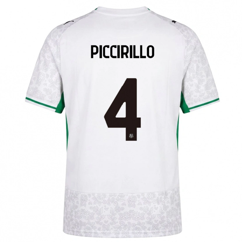 Danxen Mulher Camisola Michele Piccirillo #4 Verde Preto Branco Alternativa 2026/27 Camisa