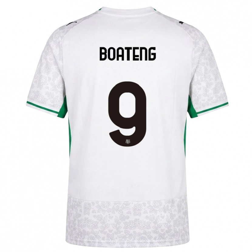 Danxen Mulher Camisola Owen Boateng #9 Verde Preto Branco Alternativa 2026/27 Camisa