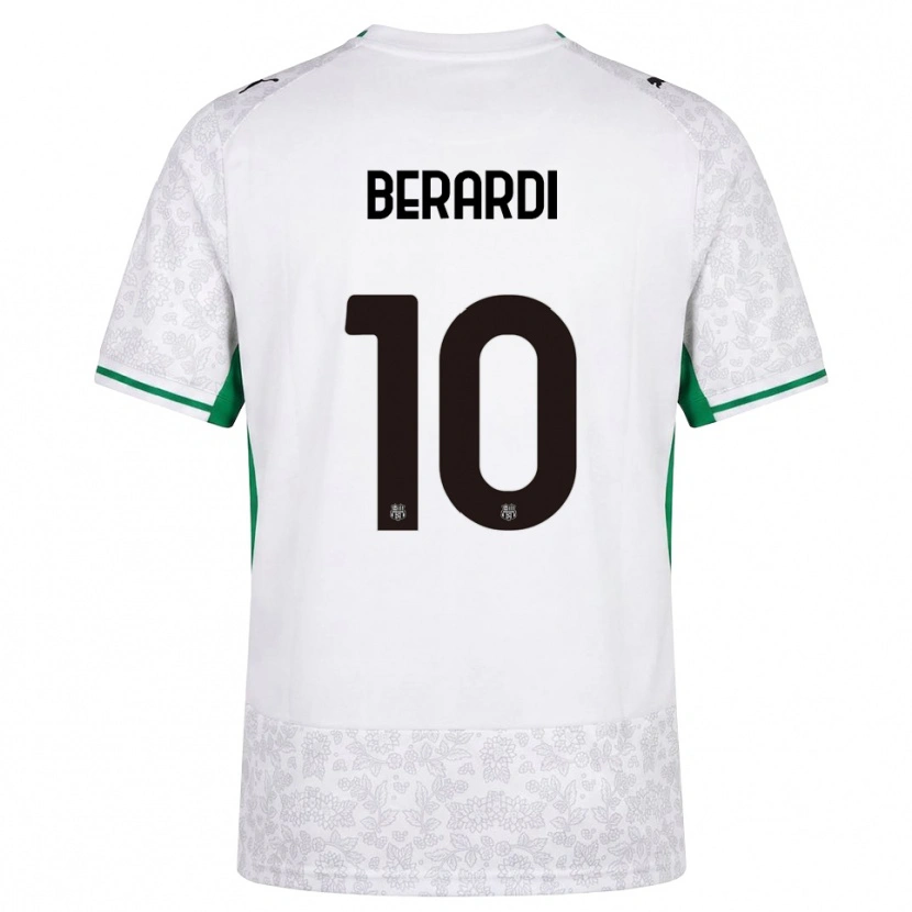 Danxen Mulher Camisola Domenico Berardi #10 Verde Preto Branco Alternativa 2026/27 Camisa
