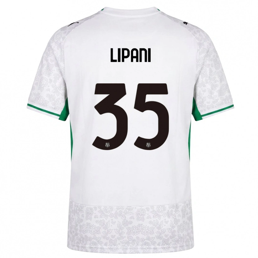 Danxen Mulher Camisola Luca Lipani #35 Verde Preto Branco Alternativa 2026/27 Camisa
