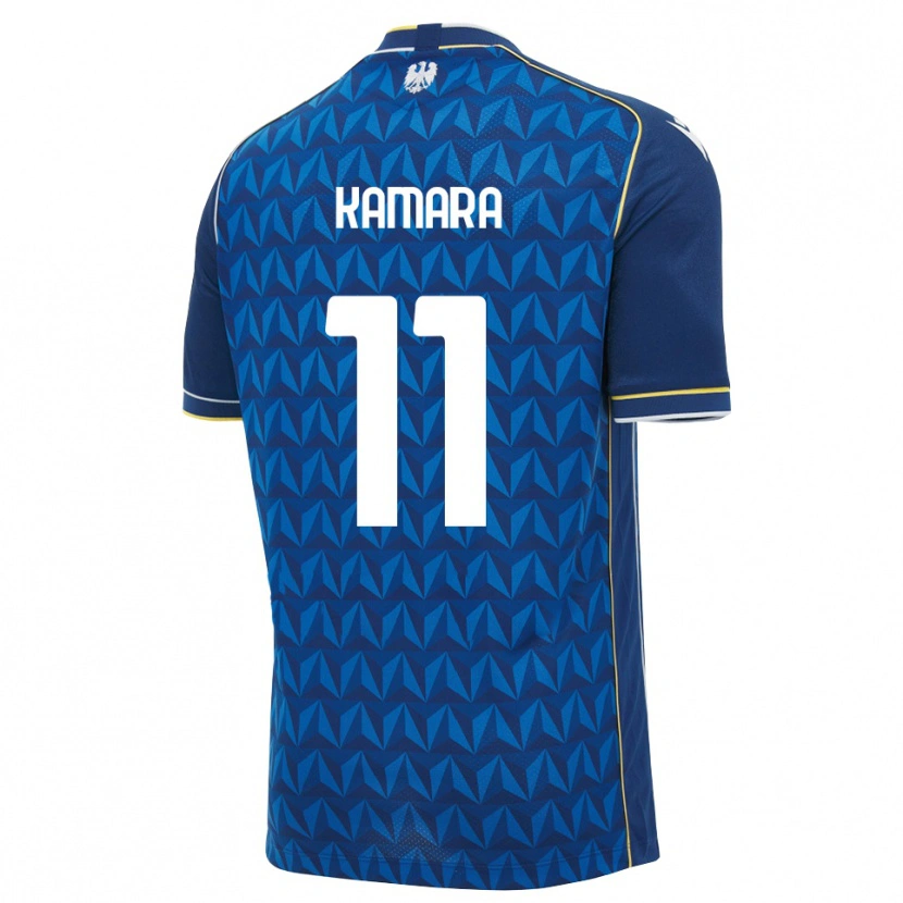 Danxen Mulher Camisola Hassane Kamara #11 Azul Real Branco Azul Alternativa 2026/27 Camisa