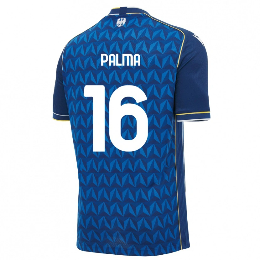 Danxen Mulher Camisola Matteo Palma #16 Azul Real Branco Azul Alternativa 2026/27 Camisa