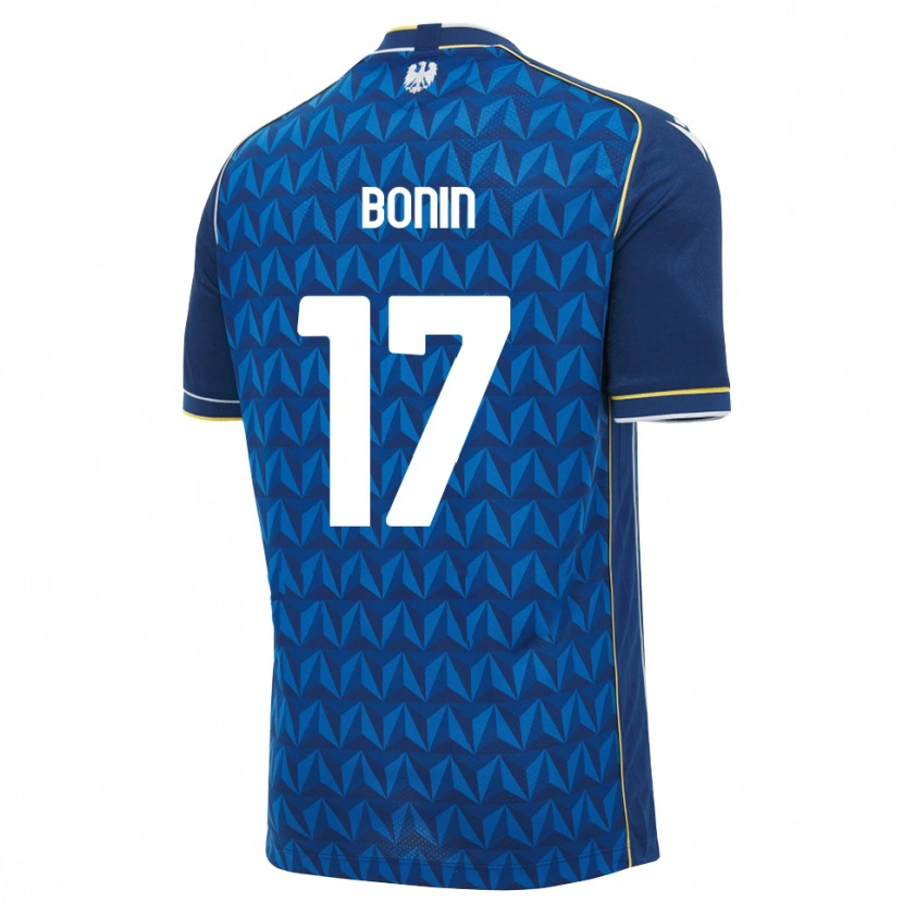 Danxen Mulher Camisola Luca Bonin #17 Azul Real Branco Azul Alternativa 2026/27 Camisa