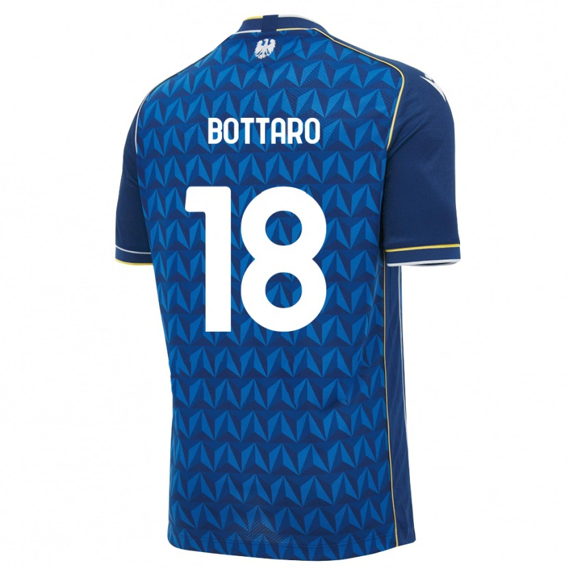 Danxen Mulher Camisola Leonardo Bottaro #18 Azul Real Branco Azul Alternativa 2026/27 Camisa