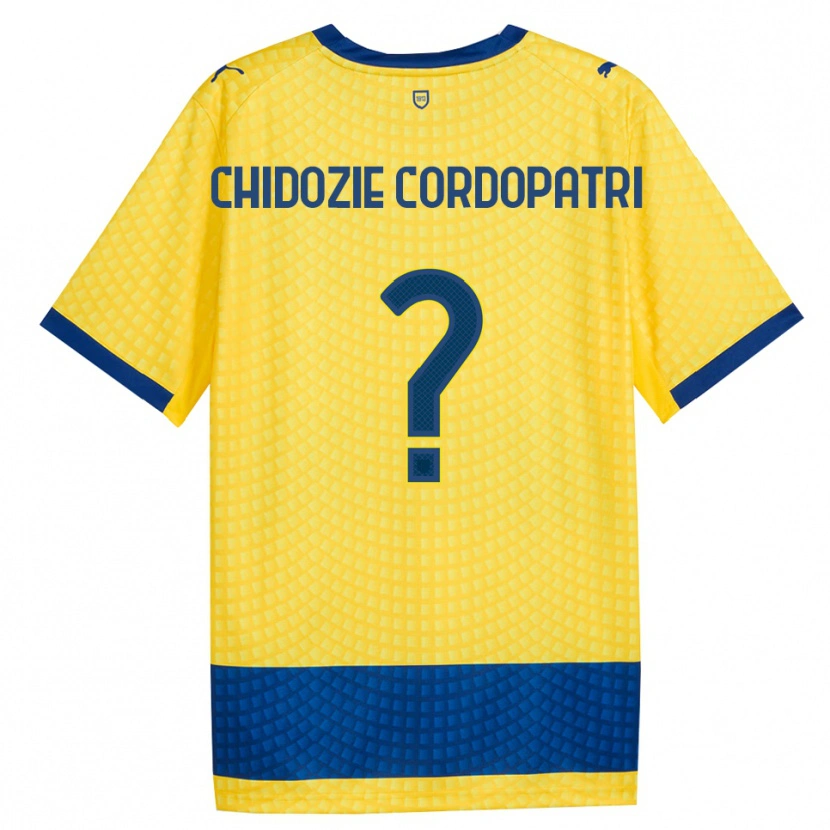 Danxen Mulher Camisola Mark Chidozie Cordopatri #0 Amarelo Azul Preto Alternativa 2026/27 Camisa