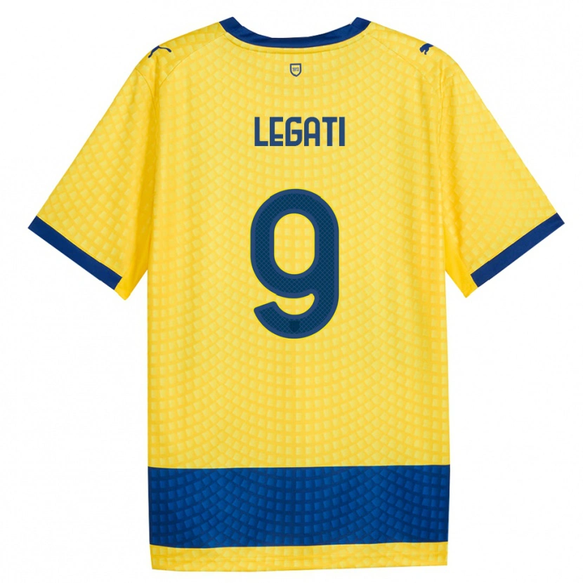 Danxen Mulher Camisola Juri Legati #9 Amarelo Azul Preto Alternativa 2026/27 Camisa