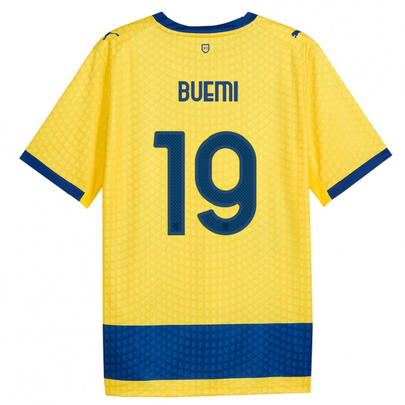 Danxen Mulher Camisola Federico Buemi #19 Amarelo Azul Preto Alternativa 2026/27 Camisa