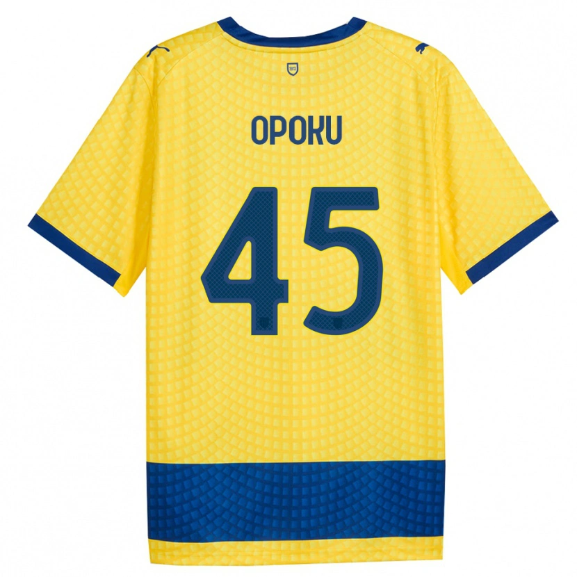 Danxen Mulher Camisola Mama Opoku #45 Amarelo Azul Preto Alternativa 2026/27 Camisa