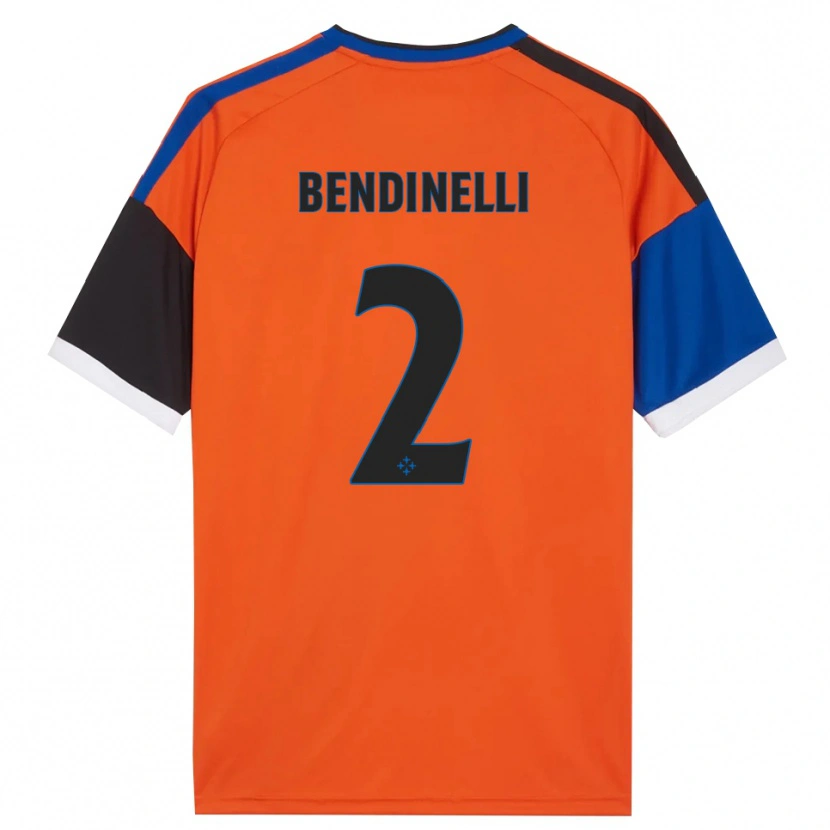 Danxen Mulher Camisola Louis Bendinelli #2 Laranja Azul Preto Branco Alternativa 2026/27 Camisa
