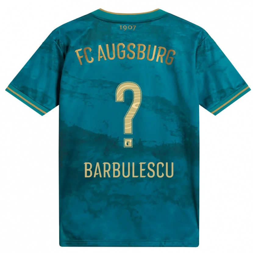 Danxen Mulher Camisola Luca Bărbulescu #0 Verde Marrom Alternativa 2026/27 Camisa
