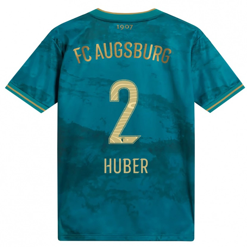 Danxen Mulher Camisola Fynn Huber #2 Verde Marrom Alternativa 2026/27 Camisa