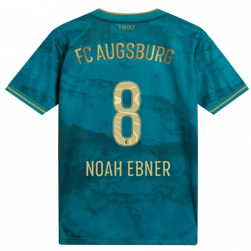 Danxen Mulher Camisola Noah Ebner #8 Verde Marrom Alternativa 2026/27 Camisa