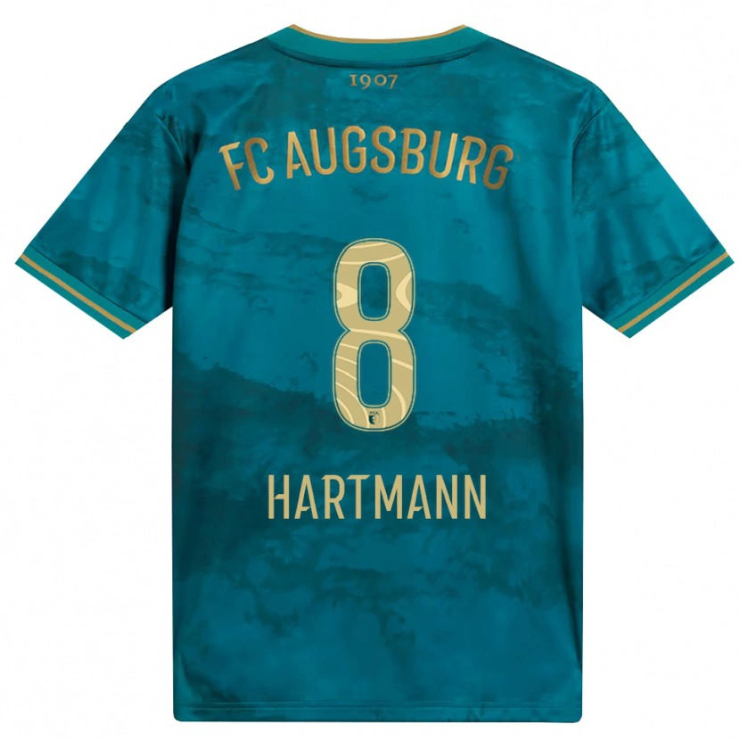 Danxen Mulher Camisola Mika Hartmann #8 Verde Marrom Alternativa 2026/27 Camisa