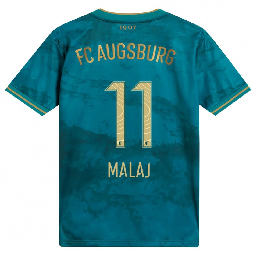 Danxen Mulher Camisola Aris Malaj #11 Verde Marrom Alternativa 2026/27 Camisa