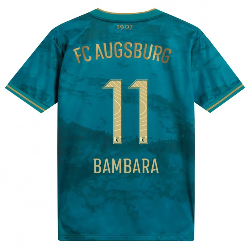 Danxen Mulher Camisola Jermaine Bambara #11 Verde Marrom Alternativa 2026/27 Camisa