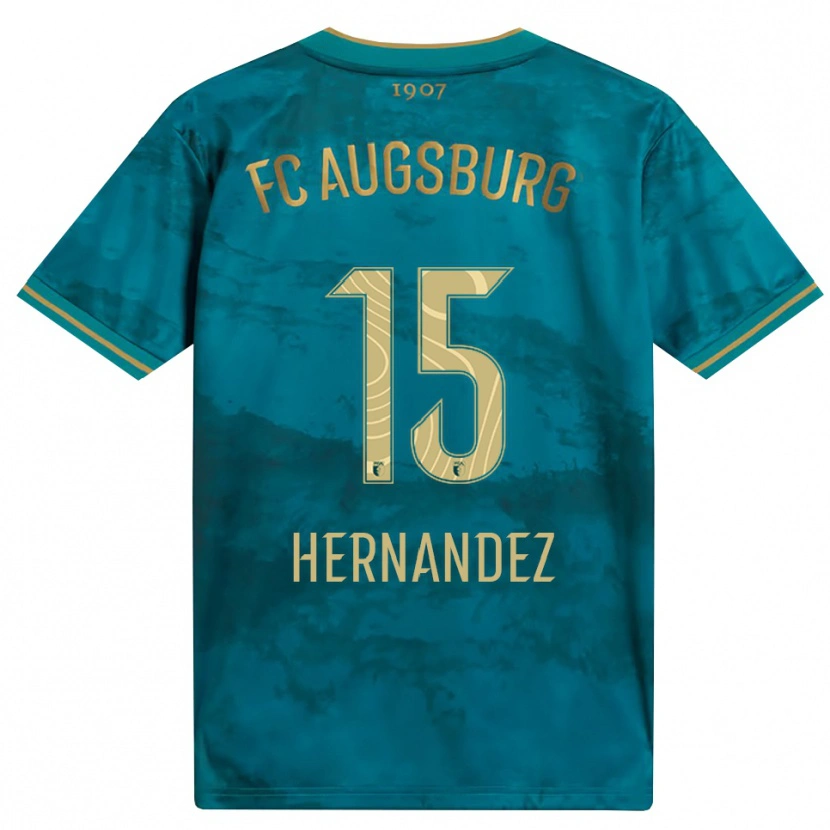 Danxen Mulher Camisola Saidu Hernandez #15 Verde Marrom Alternativa 2026/27 Camisa