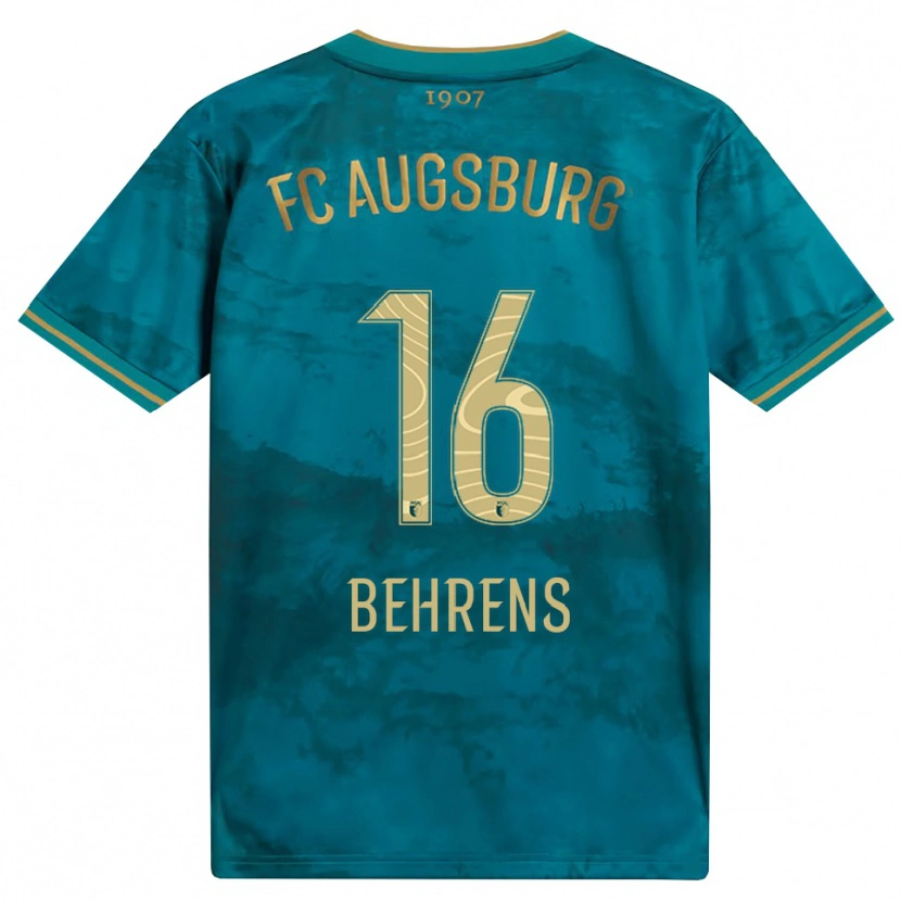 Danxen Mulher Camisola Hennes Behrens #16 Verde Marrom Alternativa 2026/27 Camisa